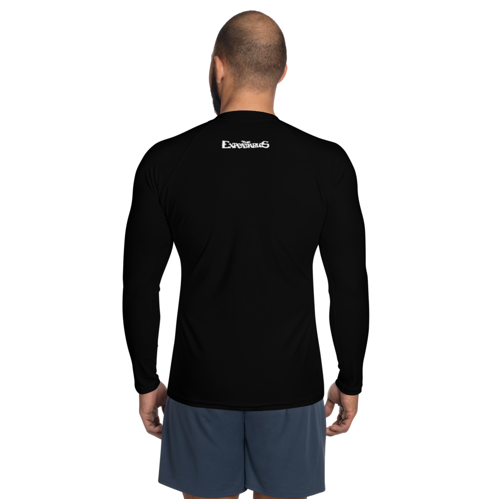 The Expendables - Surfman Cometh All Black Men's Rash Guard