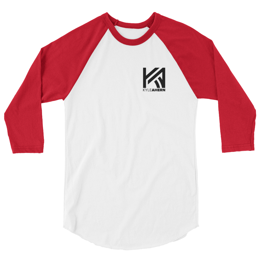 Kyle Ahern - Black Logo 3/4 sleeve raglan shirt