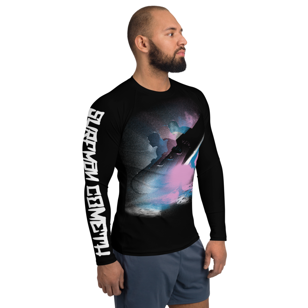The Expendables - Surfman Cometh All Black Men's Rash Guard