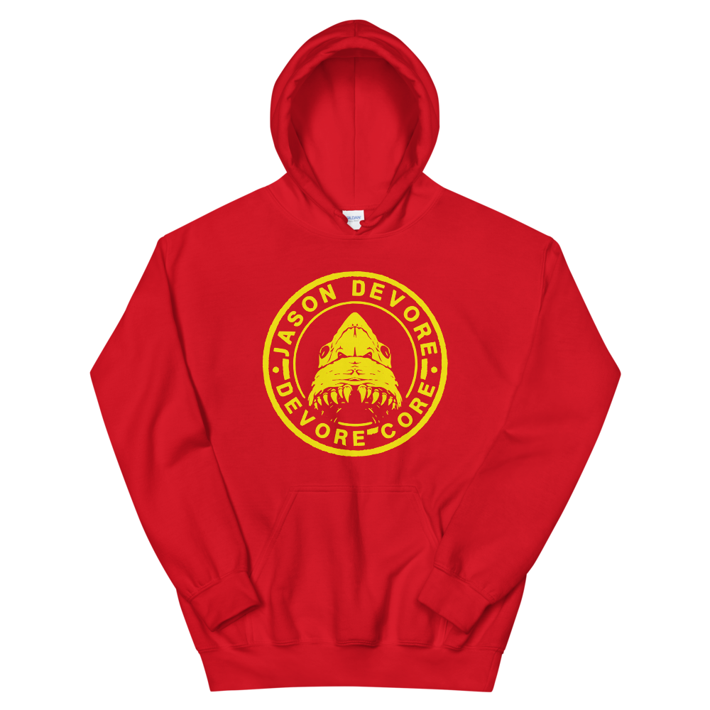 Jason DeVore - DeVore Core Yellow Shark Logo Unisex Hoodie