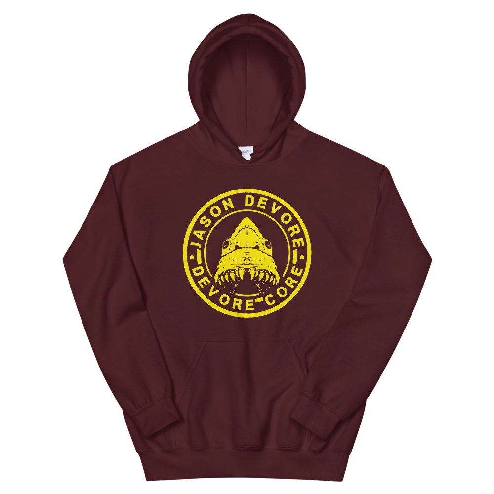 Jason DeVore - DeVore Core Yellow Shark Logo Unisex Hoodie