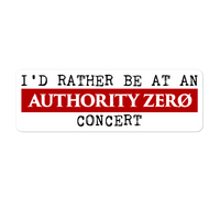 Authority Zero - I'D Rather Bubble-free stickers