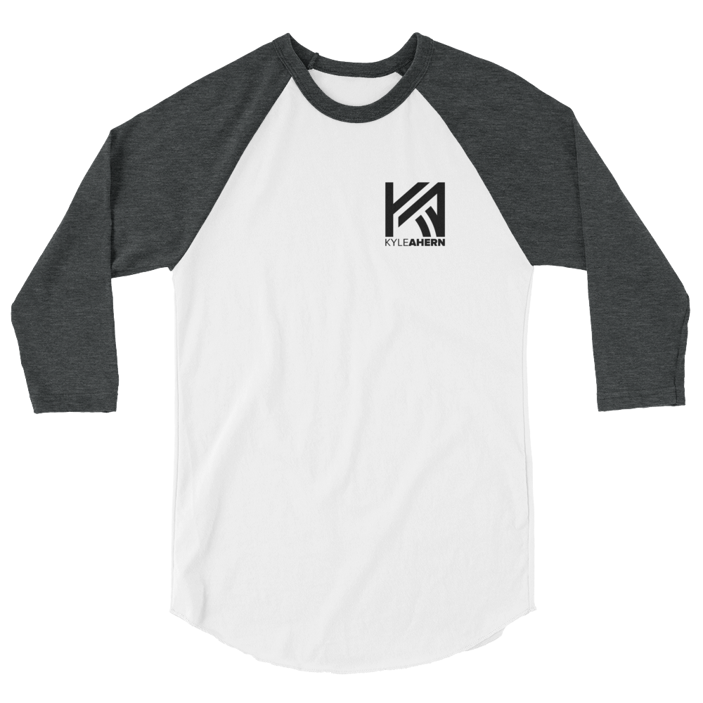 Kyle Ahern - Black Logo 3/4 sleeve raglan shirt