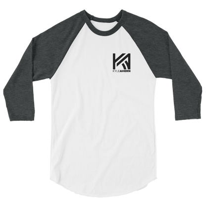 Kyle Ahern - Black Logo 3/4 sleeve raglan shirt
