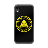 Jason DeVore - Devore Core Yellow Shark Logo iPhone Case